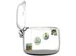 Open Sterling Silver Enamel Rare Vesta Case