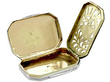 Open Antique Vinaigrette Silver Box