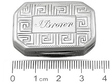 Size comparison Vinaigrette Silver Box