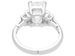 1.85 Carat Emerald Cut Diamond Ring in White Gold