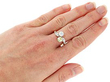 Antique Yellow Diamond Twist Ring on Hand