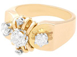 Unisex Antique Rose Gold Solitaire