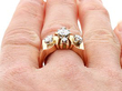 Unisex Antique Rose Gold Solitaire