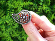 1890s Diamond Brooch in Yellow Gold Outside
