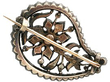 1890s Diamond Brooch in Yellow Gold Reverse 