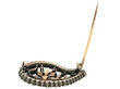 1890s Diamond Brooch in Yellow Gold Pin