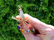 Gemstone Spray Brooch in Yellow Gold Outside