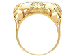 Vintage 18ct Yellow Gold Art Deco Ring