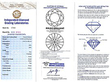 3 Row Diamond Ring in Yellow Gold Certificate 