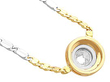 Bezel Set Diamond Pendant in Gold Vintage
