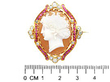 Ruby and Diamond Cameo Brooch