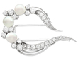 Vintage Pearl and Diamond Brooch
