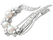 Vintage Pearl and Diamond Brooch