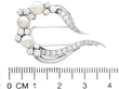 Vintage Pearl and Diamond Brooch