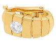 18ct Yellow Gold Hoop Earrings with Diamonds