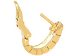 18ct Yellow Gold Hoop Earrings with Diamonds
