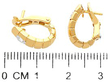 18ct Yellow Gold Hoop Earrings with Diamonds