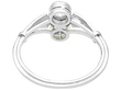 Single Pearl and Diamond Ring for Sale In Platinum 