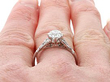 I Colour Diamond Solitaire Ring UK Wearing