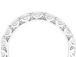 18ct full White Gold Eternity Band