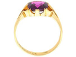 Garnet Ring in Yellow Gold