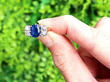 Vintage Oval Sapphire and Diamond Ring