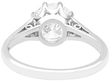 D Coloured Diamond Solitaire Ring back