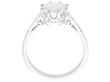 D Coloured Diamond Solitaire Ring setting