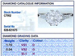 D Coloured Diamond Solitaire Ring grading card