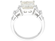 4 Carat Princess Cut Diamond Ring