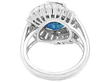 1950s Vintage Sapphire Ring with Baguette Diamonds