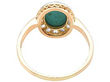 Antique Turquoise Ring with Diamonds