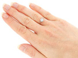 0.72 Carat Diamond Solitaire Ring Wearing