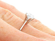 0.72 Carat Diamond Solitaire Ring Wearing