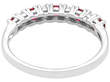 vintage ruby and diamond eternity ring