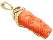 Vintage Carved Face Coral Pendant for Sale
