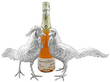 Large Silver Pheasant Sugar Boxes 