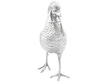 Antique Large Silver Pheasants