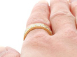 Double Row Diamond Eternity Ring On Hand