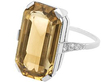 Antique Smoky Quartz and Diamond Ring UK