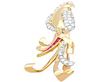 Ruby and Diamond Bird Brooch