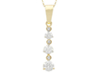 6 Stone Diamond Drop Pendant in Gold