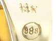 6 Stone Diamond Drop Pendant Hallmarks