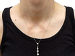 Wearing 6 Stone Diamond Drop Pendant
