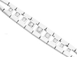 Vintage 9 Diamond Bracelet in White Gold for Sale