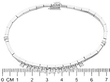 9 Diamond Bracelet in White Gold for Sale Size