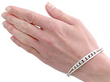 9 Diamond Bracelet in White Gold for Sale Wearing 
