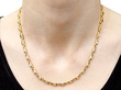 18ct Yellow Gold Multi Diamond Necklace for Sale Wearing 