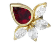 vintage ruby and diamond earrings for sale UK