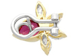 vintage ruby and diamond earrings for sale